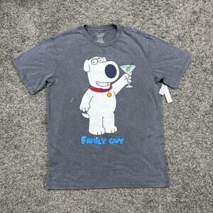 Family Guy Martini Pose Limited Edition Mens Gray T-Shirt Size L NEW